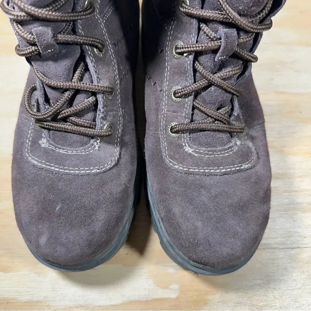 Skechers Vintage Y2K Chunky Platform Dark Brown Winter Boots Women’s Size 9.5